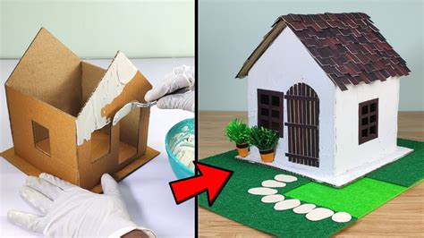 做房子|DIY How to Make a Beautiful House from Cardboard 如何用纸皮。